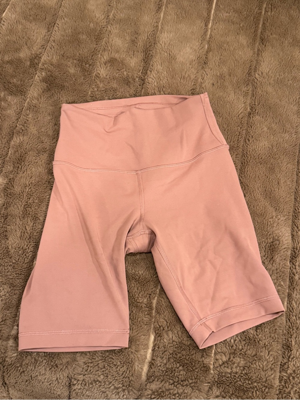 Lululemon biker short- Blush Pink